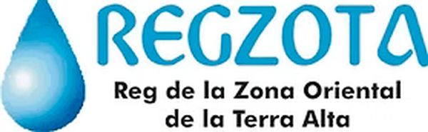 Logotip a color de REGZOTA, Reg de la Zona Oriental de la Terra Alta.
